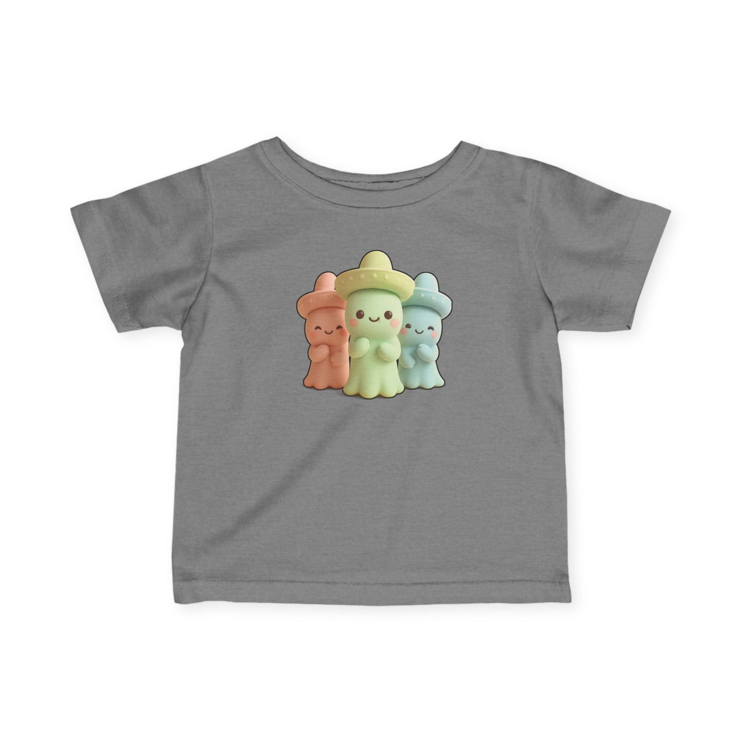 Cute Sombrero Ghost Octopus Baby Shirt Pastel Infant Tee Sombrero Sea Creature Kawaii Mexican Fiesta Toddler Gift