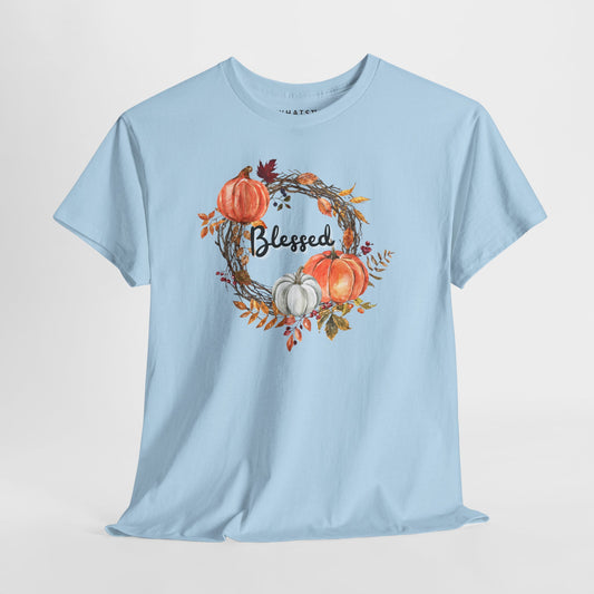 Blessed Wreath Tee – Autumn Harvest Edition