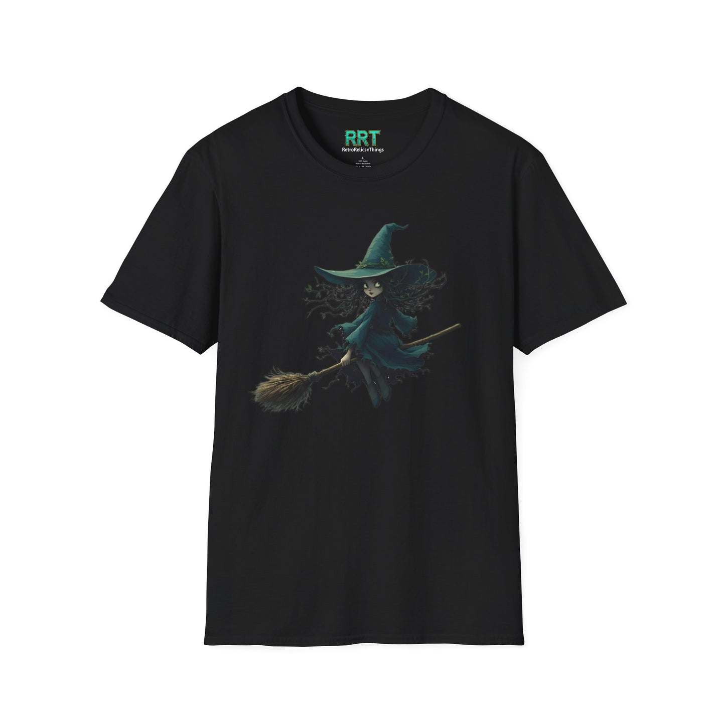 Forest Witch T Shirt Nature Witchcore Tee Halloween Graphic Shirt Gothic Fall Shirt Broomstick Witch Shirt Fantasy Pagan Gift Unisex