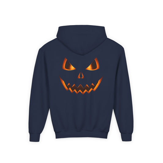 GlowJack Glowing Pumpkin Hoodie, Halloween Youth | Glowing Pumpkin | Spooky Kids Costume Fall Fashion, Trick or Treat, Cozy Halloween Gift