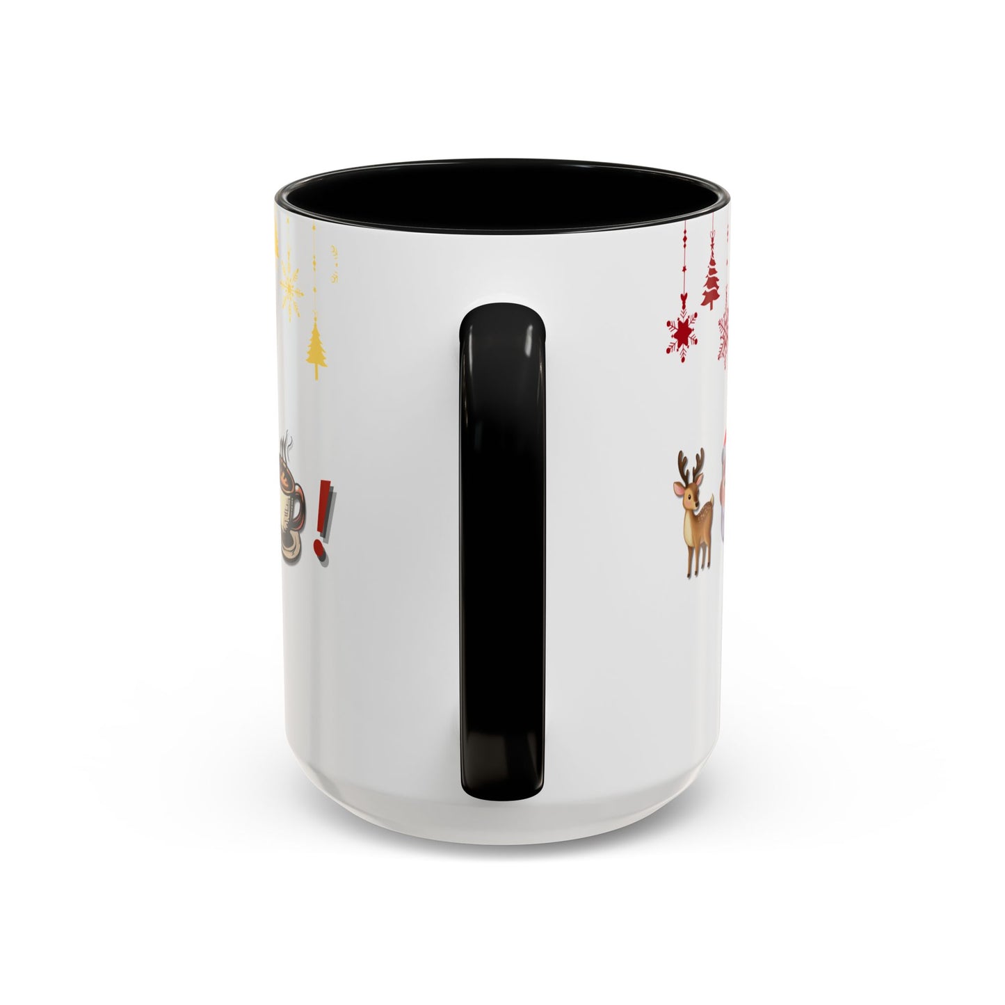 Holiday Emoji Puzzle Mug 15oz Funny Christmas Coffee Cup with Rebus Design