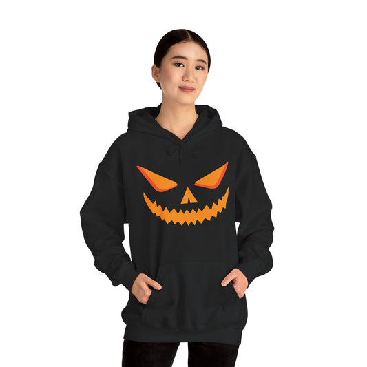 Gloomspike Jack Haunted Pumpkin Hoodie, Gildan 18500 Unisex Halloween Sweatshirt, Spooky Fall Costume Pullover