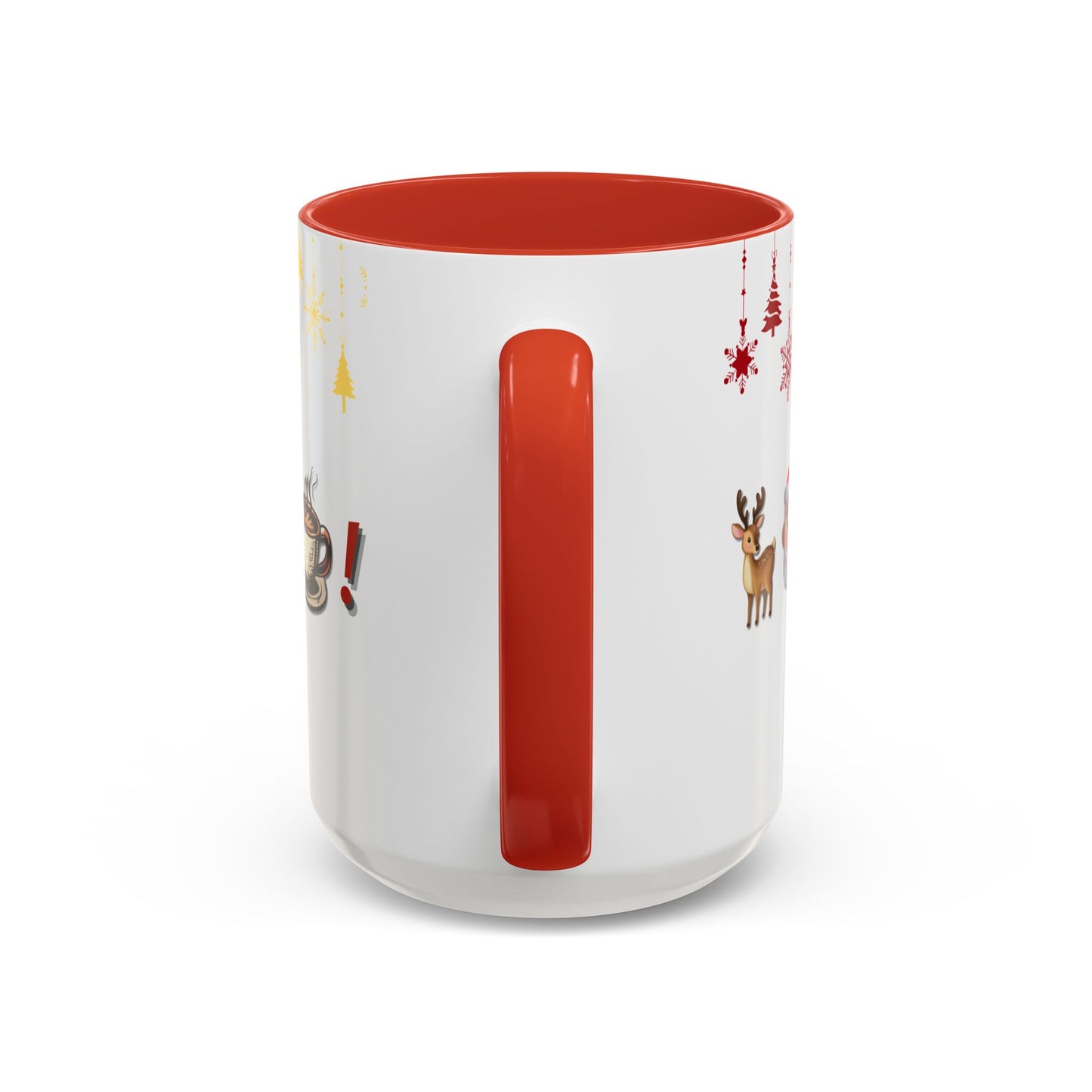 Holiday Emoji Puzzle Mug 15oz Funny Christmas Coffee Cup with Rebus Design