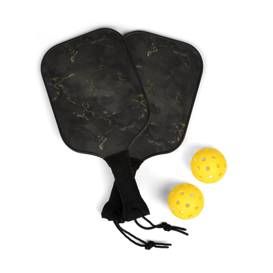 Black Marble Pickleball Paddle, Sleek Design for Competitive Play