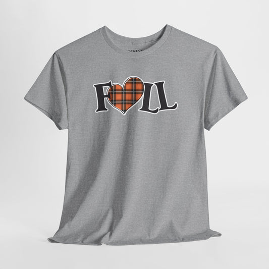 FALL Heart Tee – Plaid Season Edition