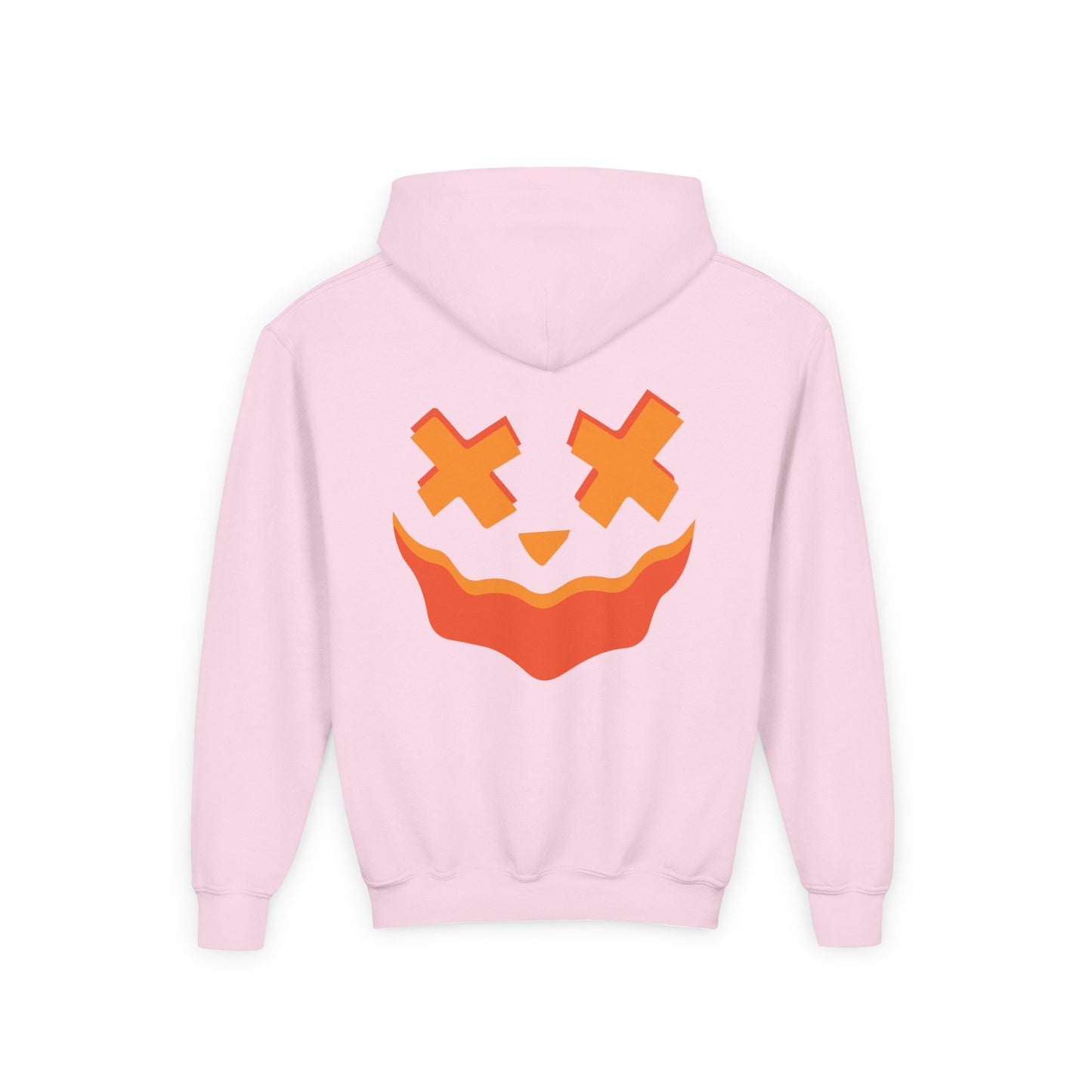 Crosseye Haunted Doll Hoodie, Glowing Pumpkin Hoodie, Spooky Kids Costume Fall Fashion Kids, Trick or Treat, Creepy Cross-Eyed Doll Pullover