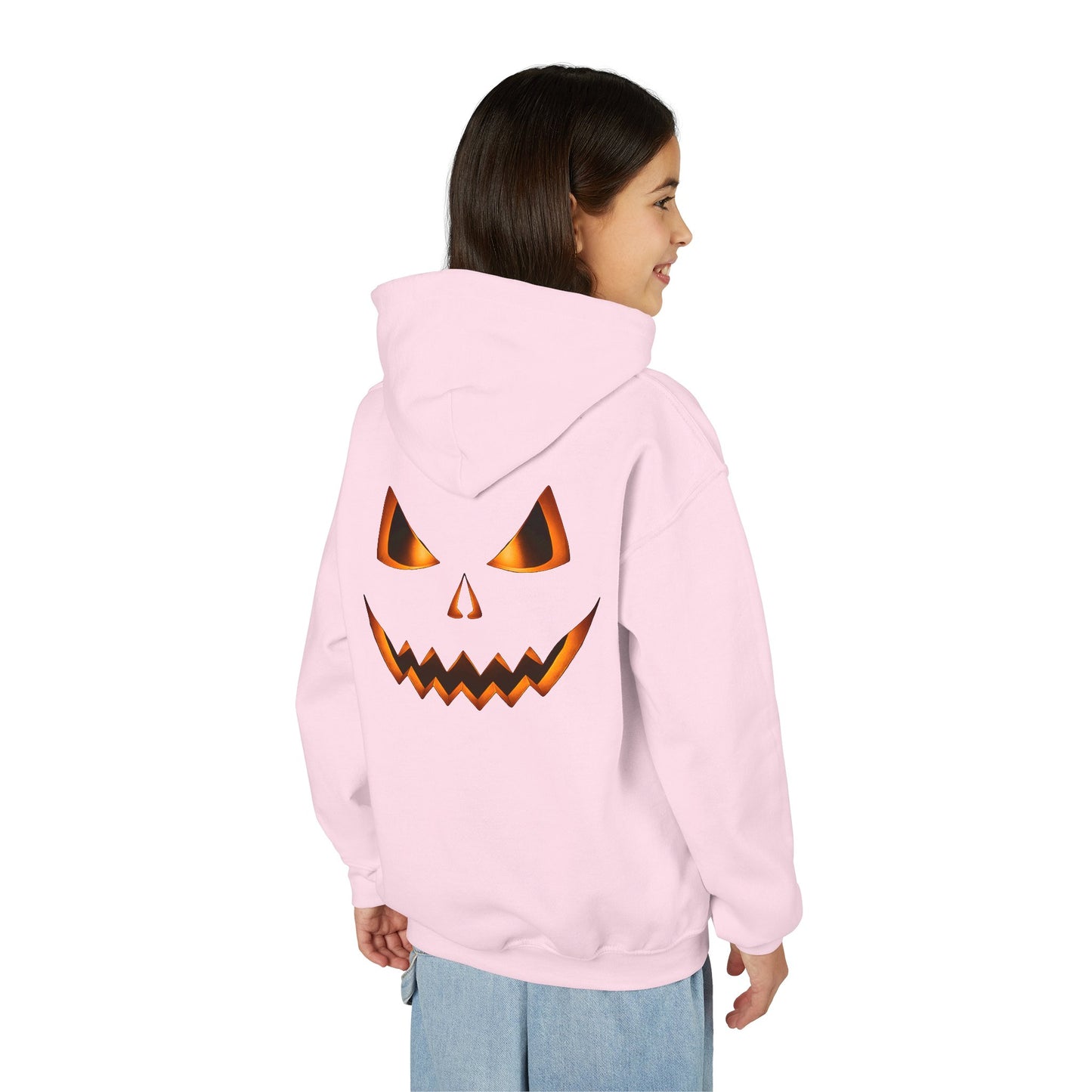 GlowJack Glowing Pumpkin Hoodie, Halloween Youth | Glowing Pumpkin | Spooky Kids Costume Fall Fashion, Trick or Treat, Cozy Halloween Gift