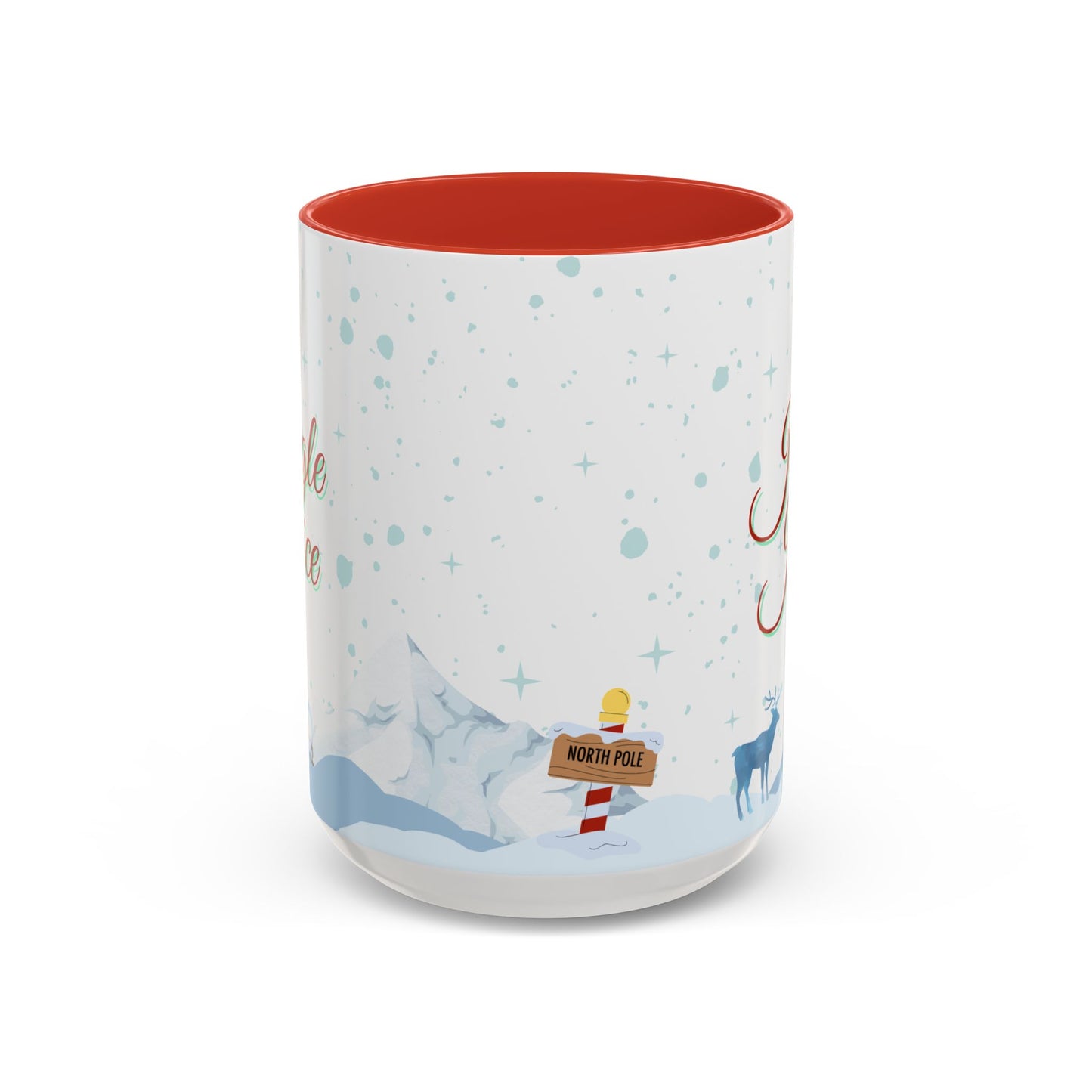 Jingle Juice Holiday Mug Funny Christmas Coffee Cup with Snowman and Winter Scene