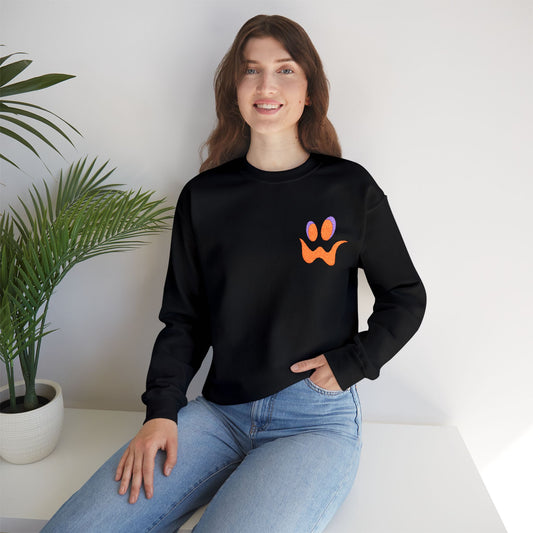 Howler Halloween Crewneck Embroidered Pumpkin Face Sweatshirt Spooky Fall Outfit Unisex Youth Adult Gildan 18000 Autumn Costume