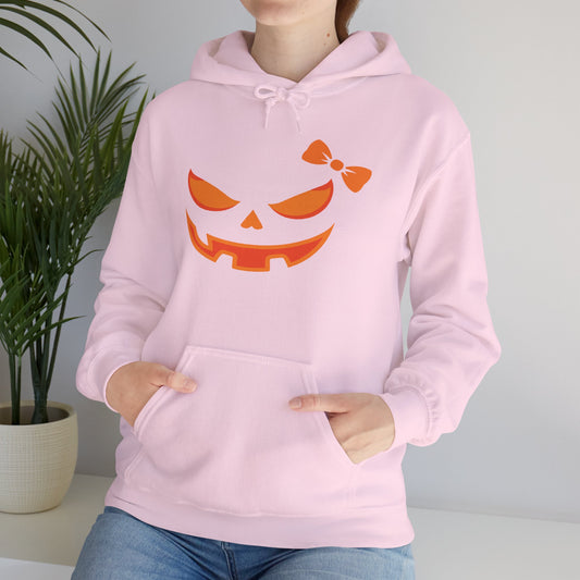 Bow-P Bow Halloween Hoodie, Cute Halloween Pumpkin Sweatshirt, Unisex Hoodie, Fall Fashion, Halloween Costume, Spooky Vibes, Trick or Treat