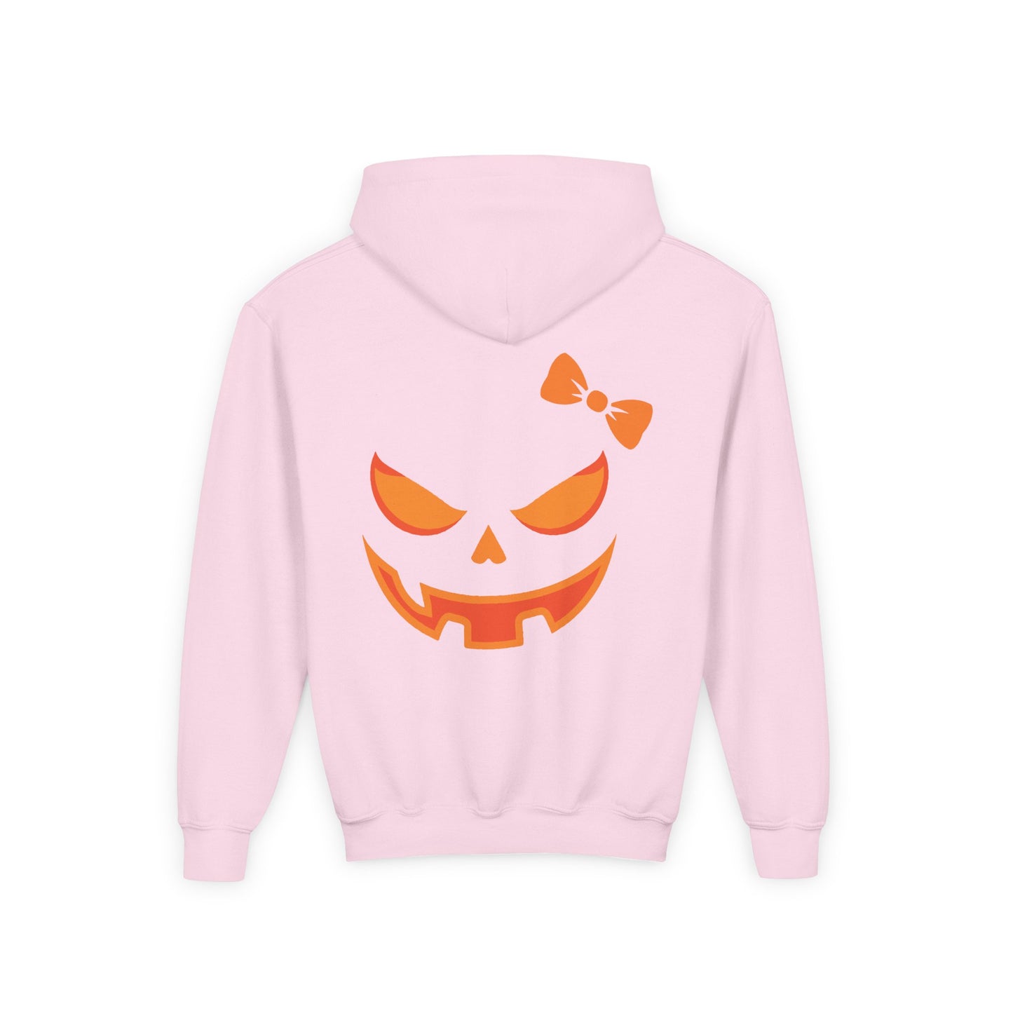 Bow-P Spooktacular Bow Halloween Hoodie, Halloween Pumpkin Bow for Kids, Spooky Sweatshirt, Trick or Treat Apparel, Fall Fashion, Kid's