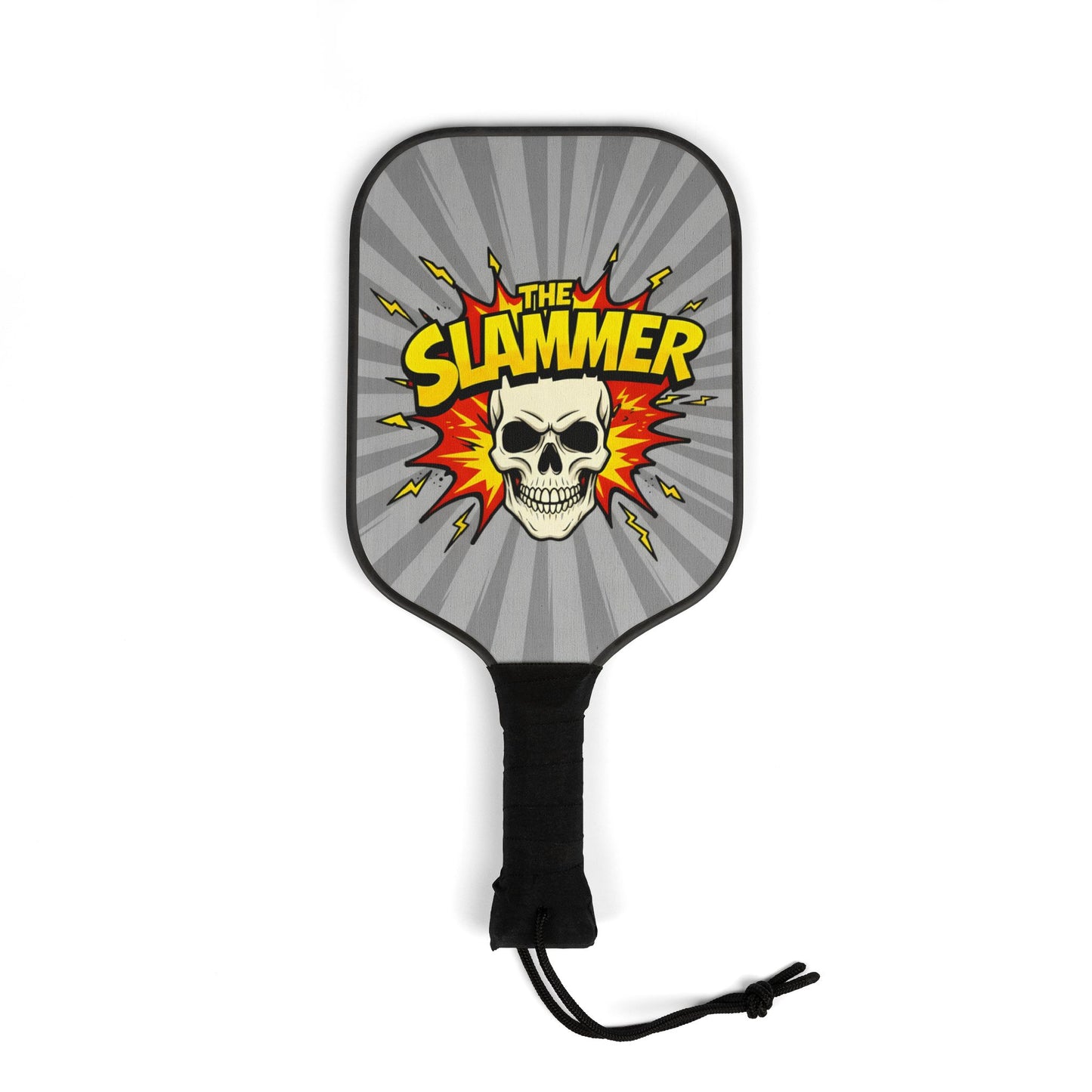 The Slammer Pickleball Paddle, Skull & Lightning Design for Power Players