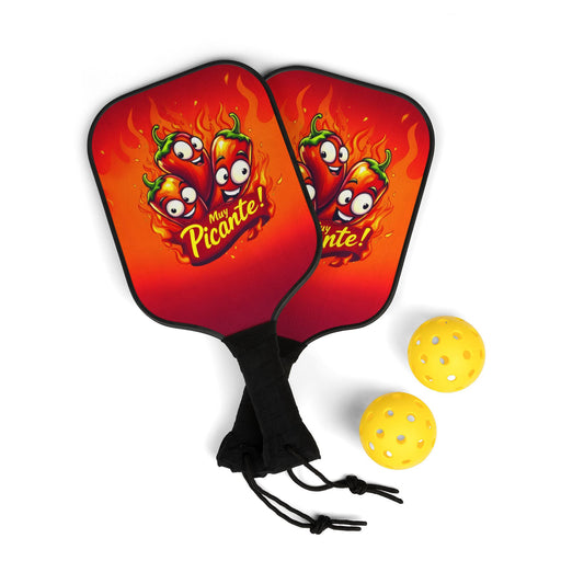 Muy Picante! Chili Pepper Pickleball Paddle, Spicy Chili Pepper Design