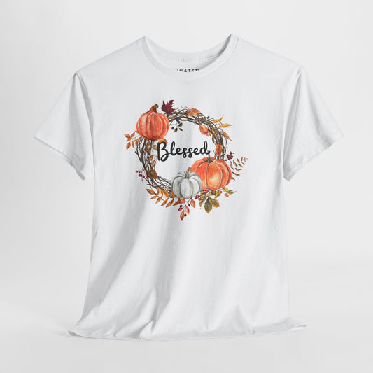 Blessed Wreath Tee – Autumn Harvest Edition