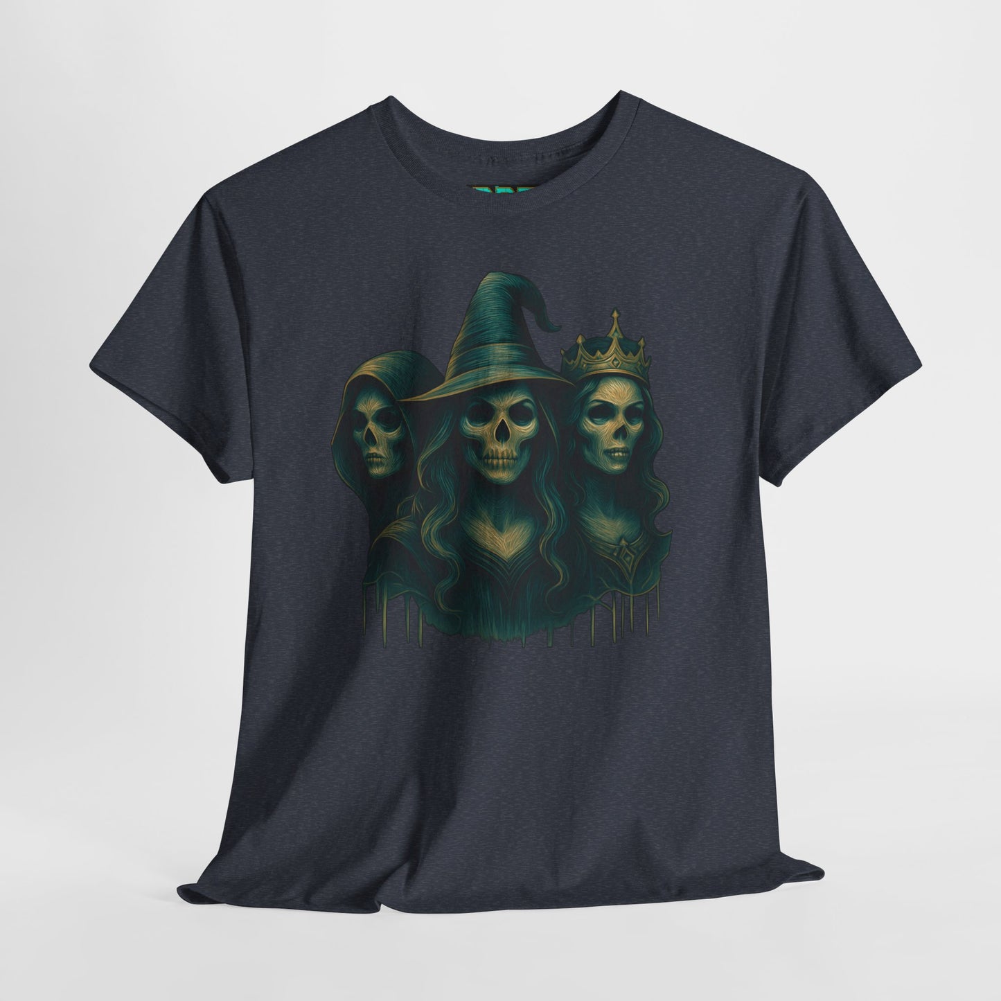 Mystical Women Silhouette Hooded Sorceress Wizard Queen Dark Fantasy Art Gothic Halloween Witch Shirt