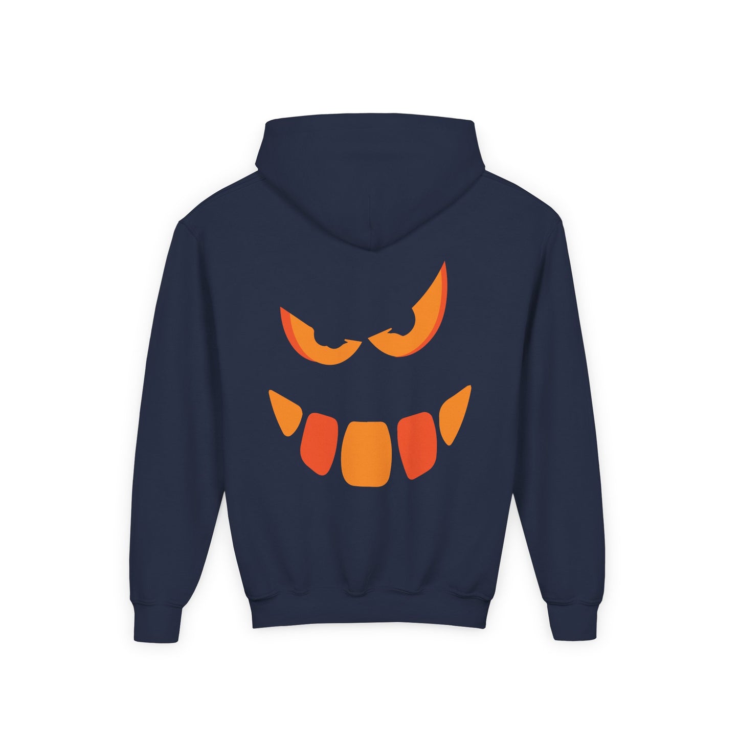 Snaggle Scary Pumpkin Face Hoodie, Halloween Pumpkin Hoodie for Kids, Spooky Sweatshirt, Trick or Treat Apparel, Fall Fashion, Kid's Hoodie