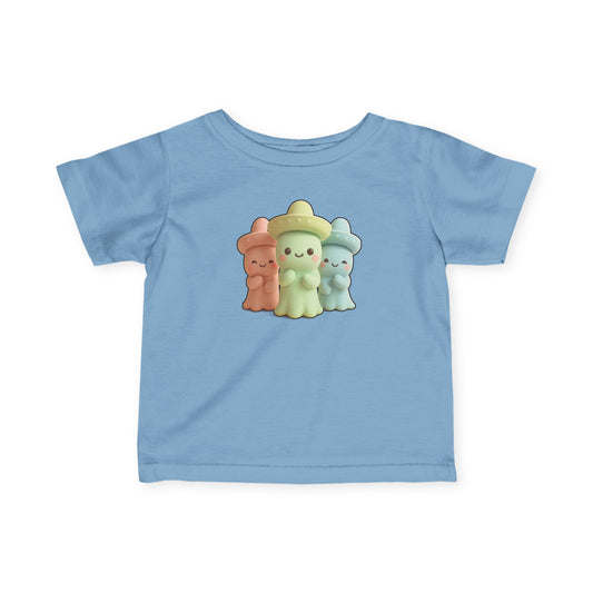 Cute Sombrero Ghost Octopus Baby Shirt Pastel Infant Tee Sombrero Sea Creature Kawaii Mexican Fiesta Toddler Gift
