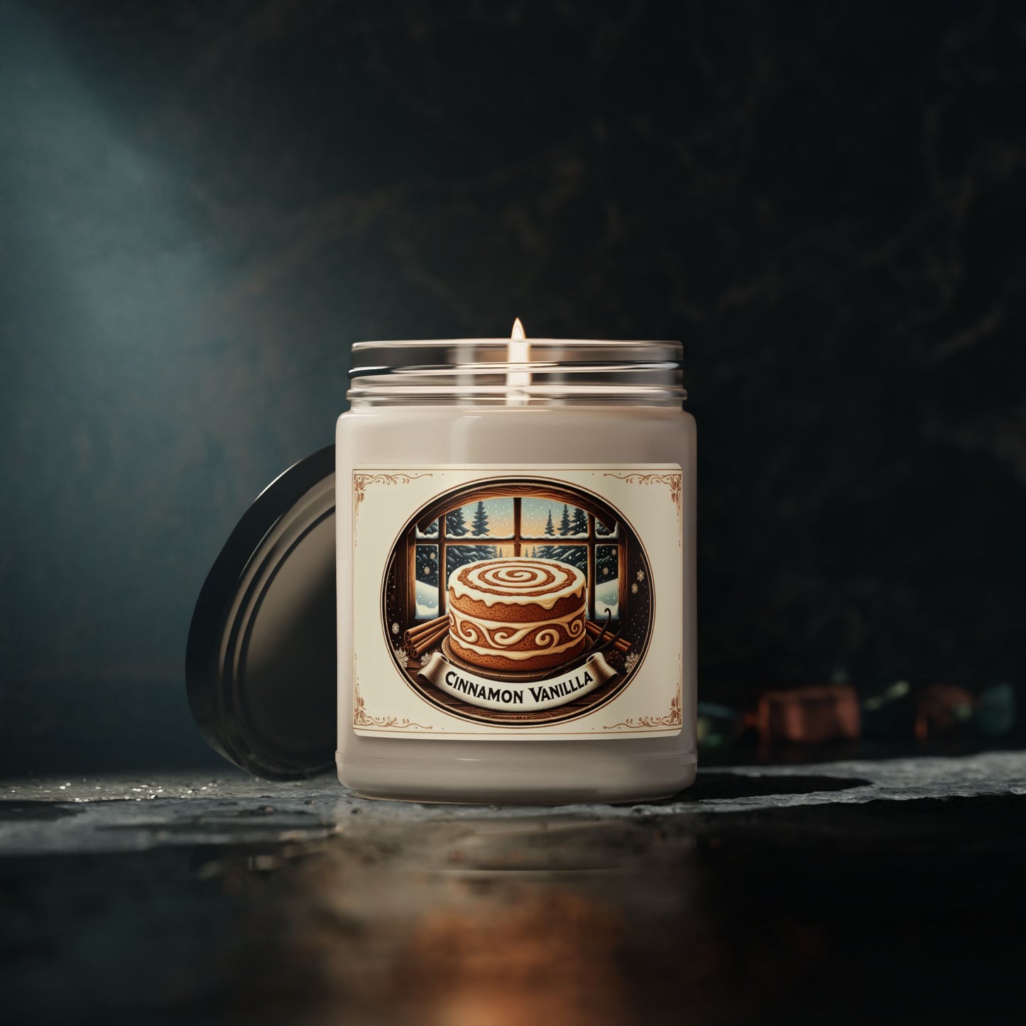 Cinnamon Vanilla Candle – Snowglazed Bakery Edition