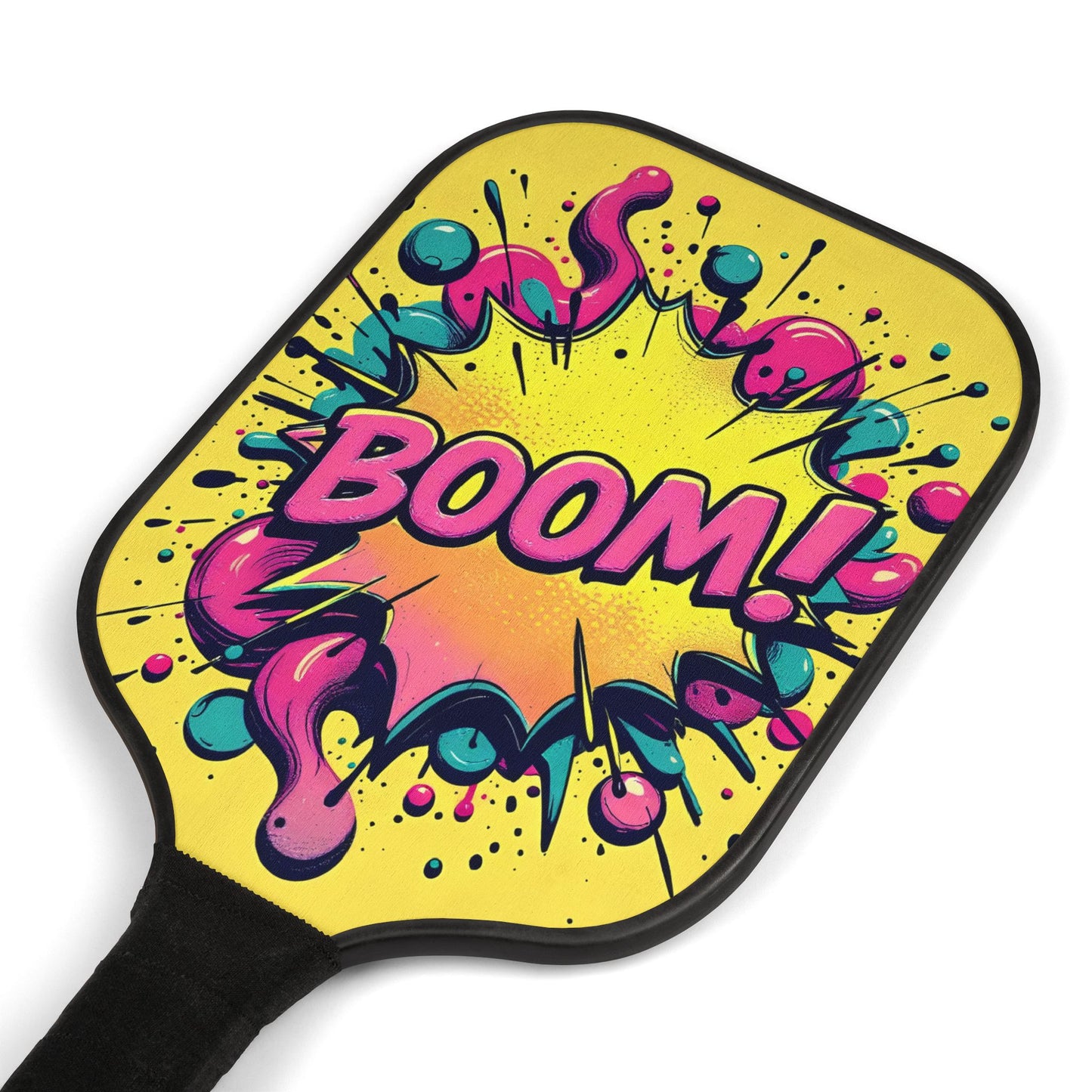 BOOM! Comic Explosion Pickleball Paddle, Vibrant Power Play Design