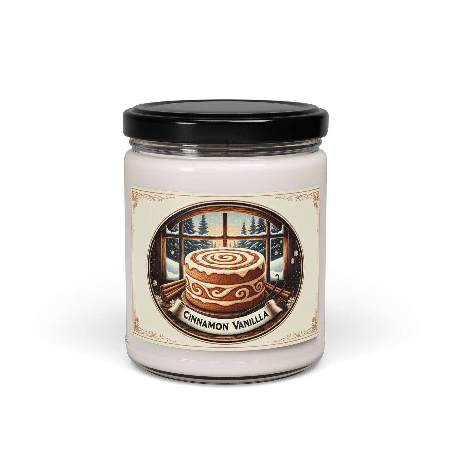 Cinnamon Vanilla Candle – Snowglazed Bakery Edition