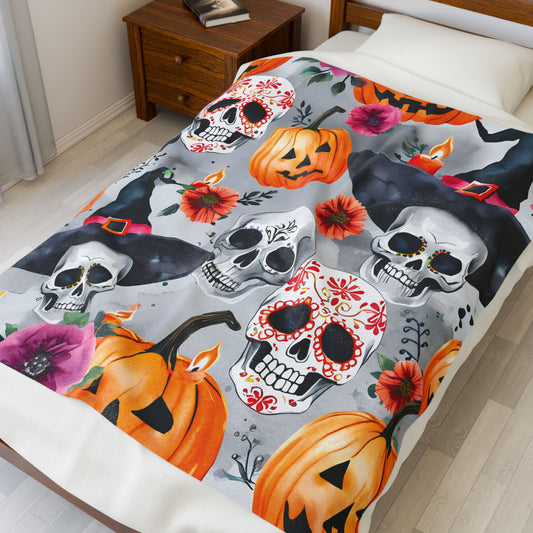 Skulls & Spells Blanket – Haunted Heritage Edition