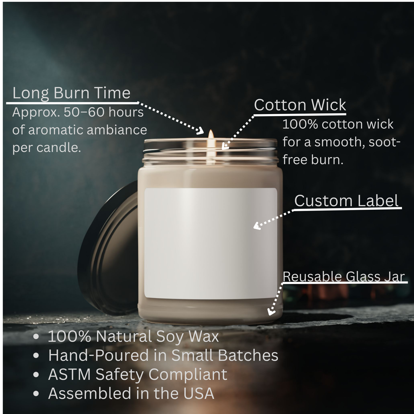 White Sage and Lavender Candle – Winter Familiar Edition