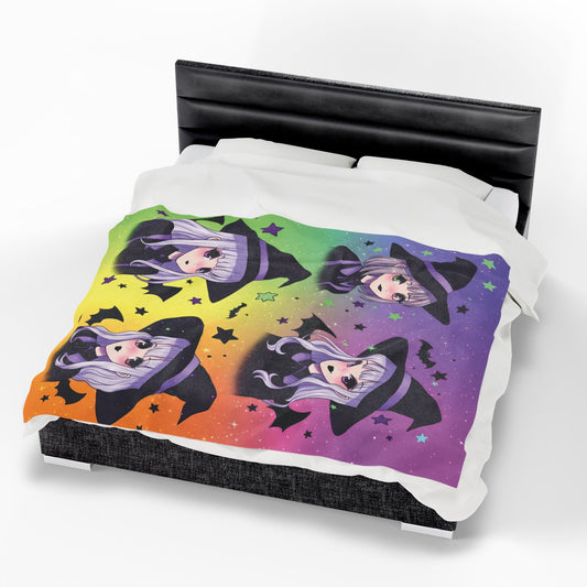 Whimsical Witch, Witchy Vibes Blanket – Anime Familiar Edition
