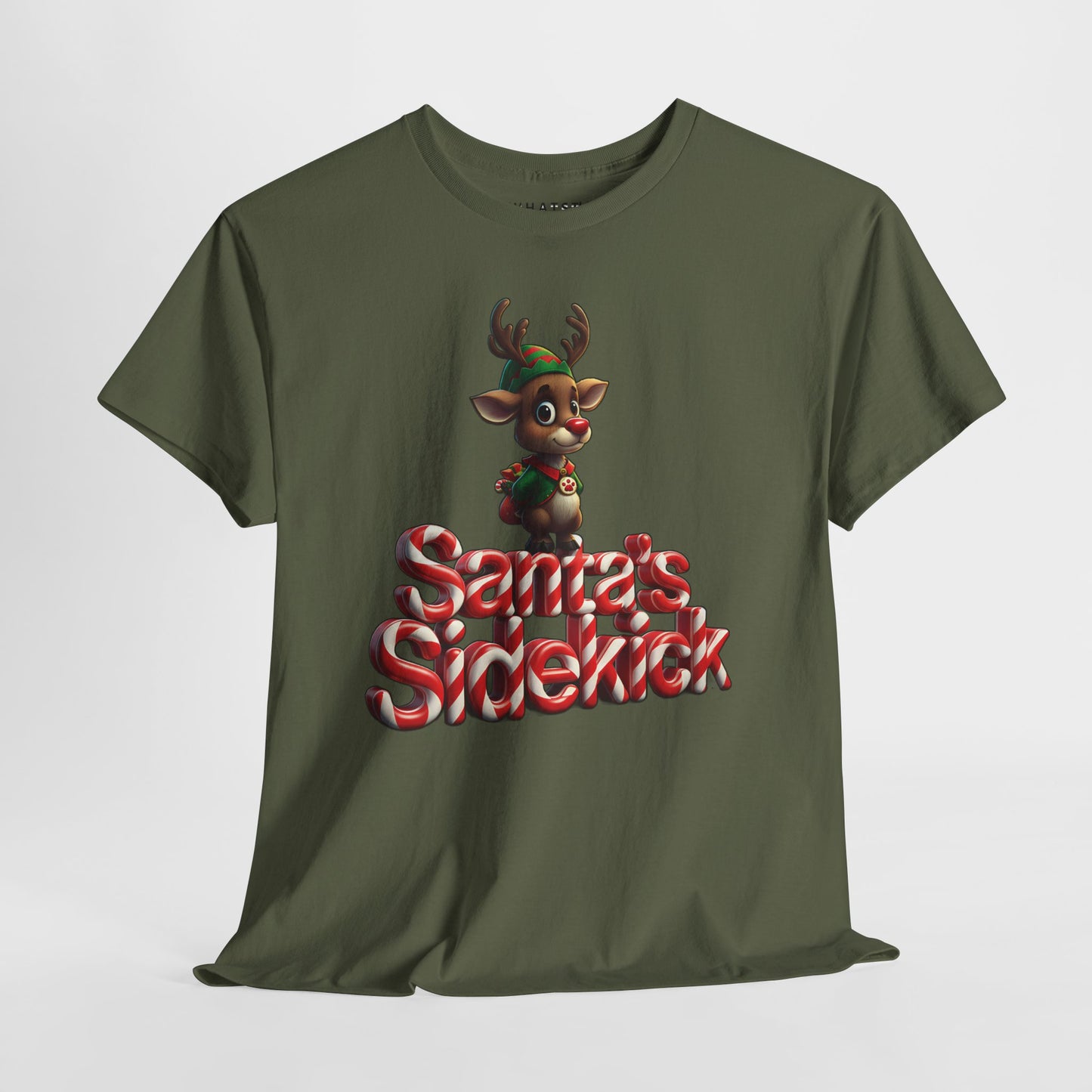 Santa’s Sidekick Tee – Peppermint Patrol Edition