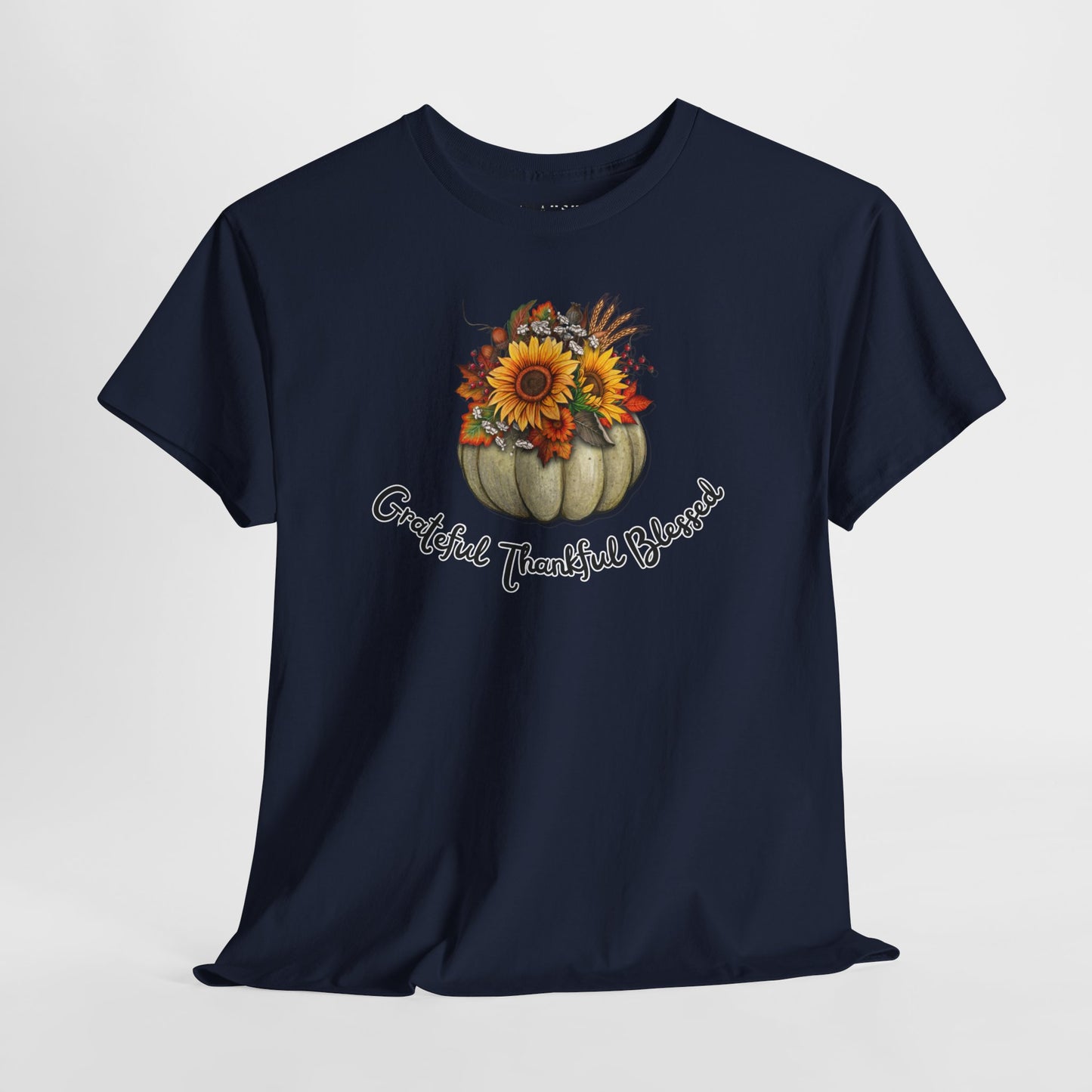 Grateful Thankful Blessed Tee – Floral Harvest Edition