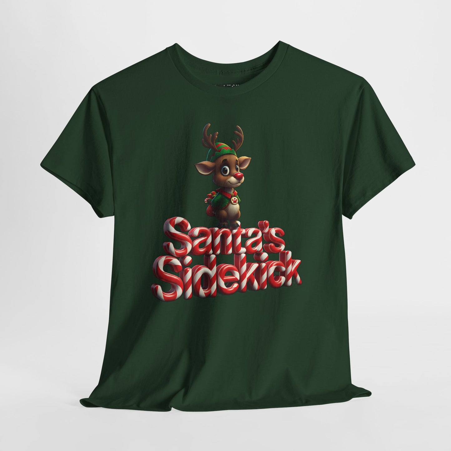 Santa’s Sidekick Tee – Peppermint Patrol Edition