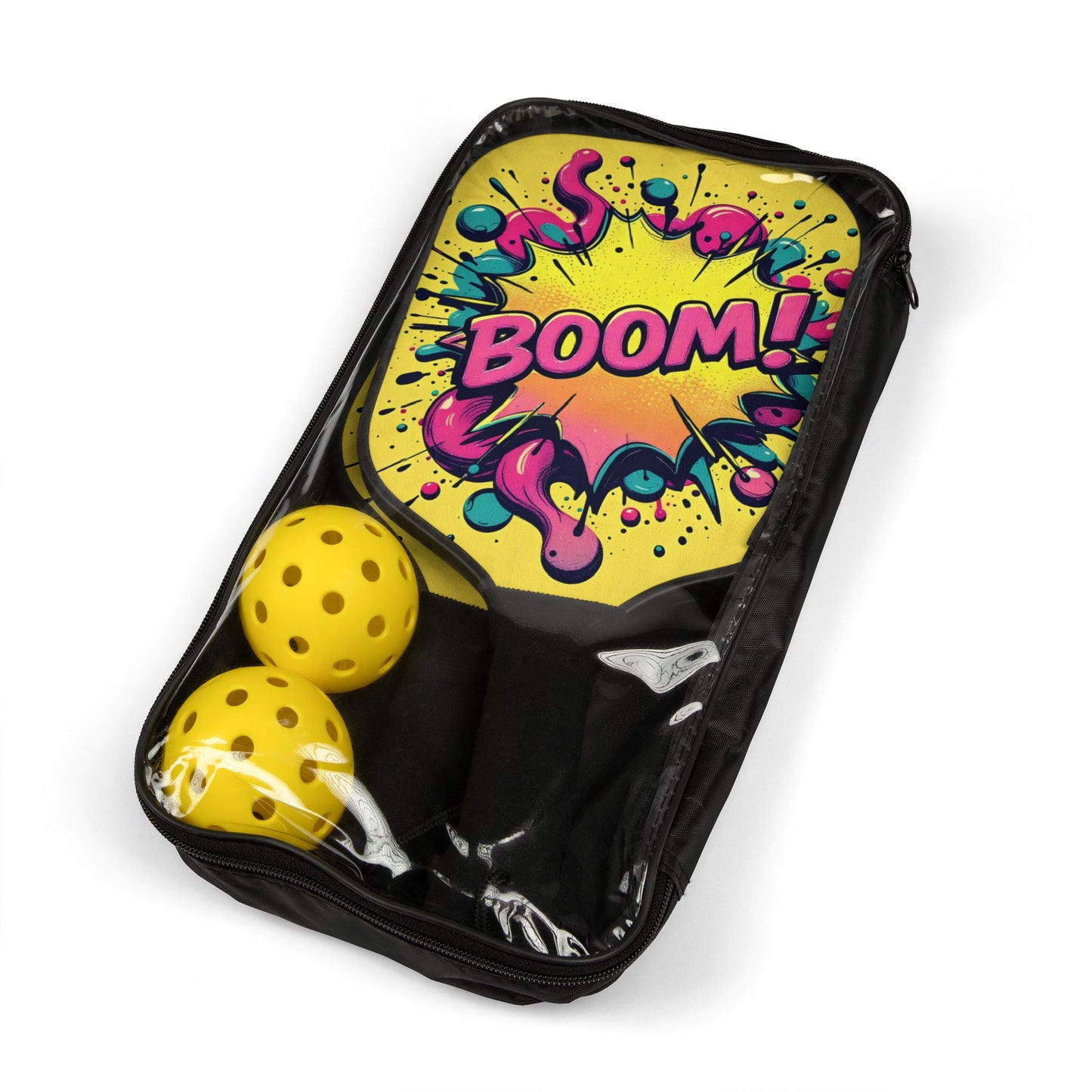 BOOM! Comic Explosion Pickleball Paddle, Vibrant Power Play Design